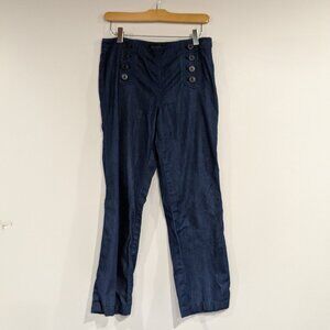 Talbots Petites Lightweight Denim Sailor Trouser Jeans Blue Size 6P
